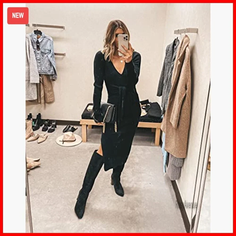 Faux Suede Over The Knee Boots Pointed Toe Chunky Block Heel Side Zipper
